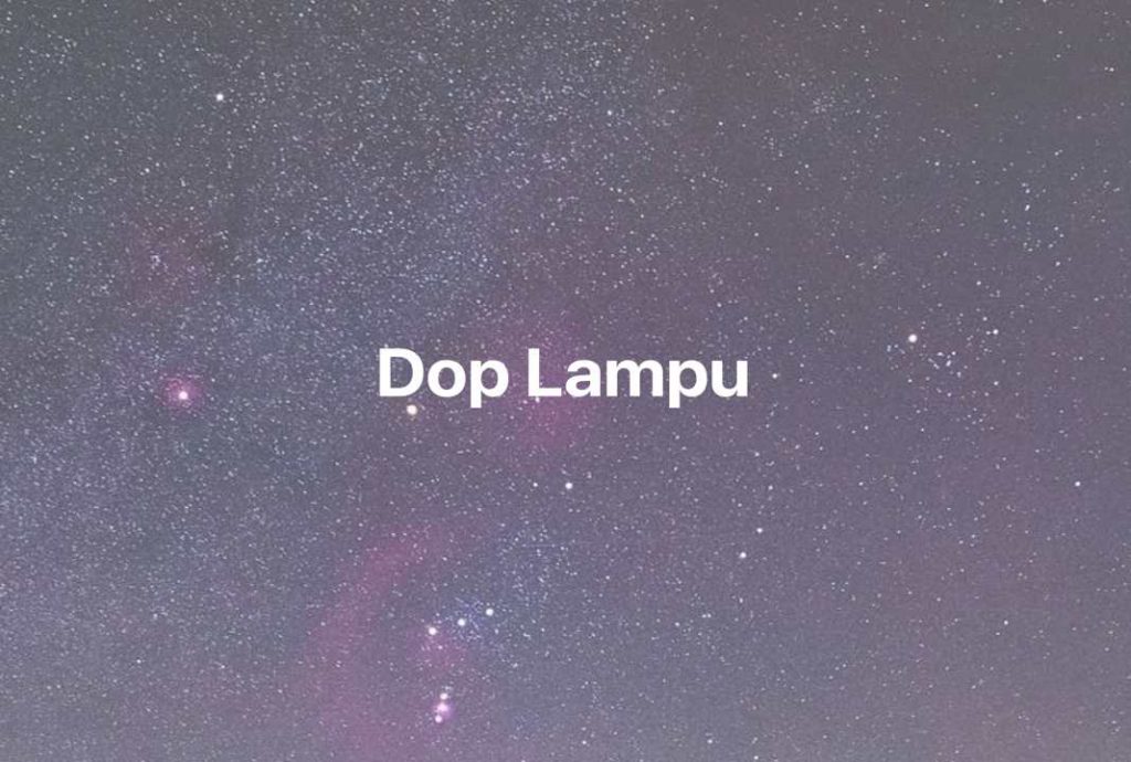 Gambar Mimpi Dop Lampu