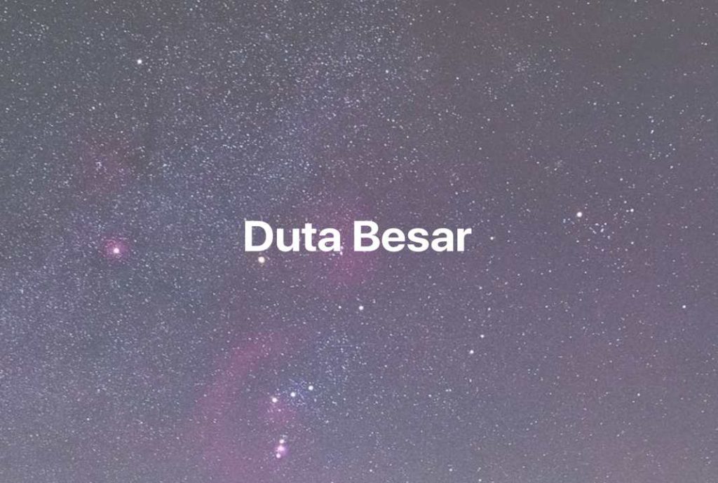 Gambar Mimpi Duta Besar