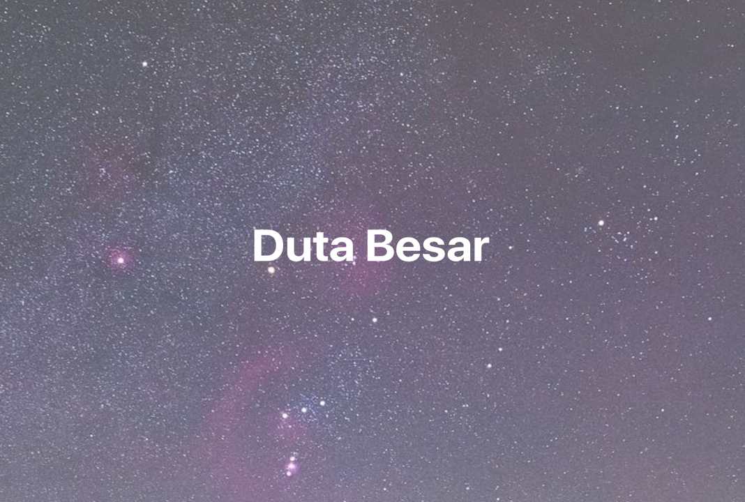 Gambar Mimpi Duta Besar