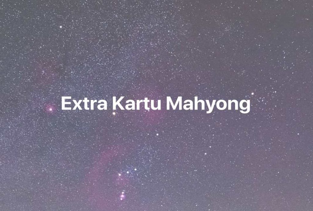 Gambar Mimpi Extra Kartu Mahyong