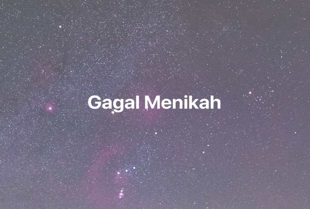 Gambar Mimpi Gagal Menikah