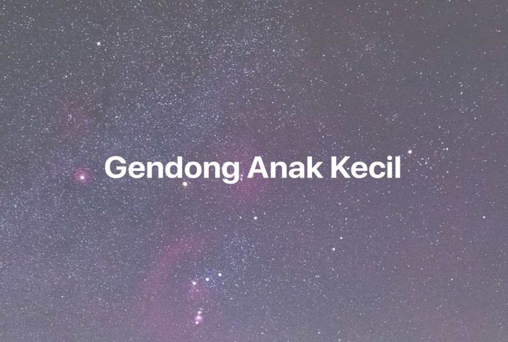 Gambar Mimpi Gendong Anak Kecil