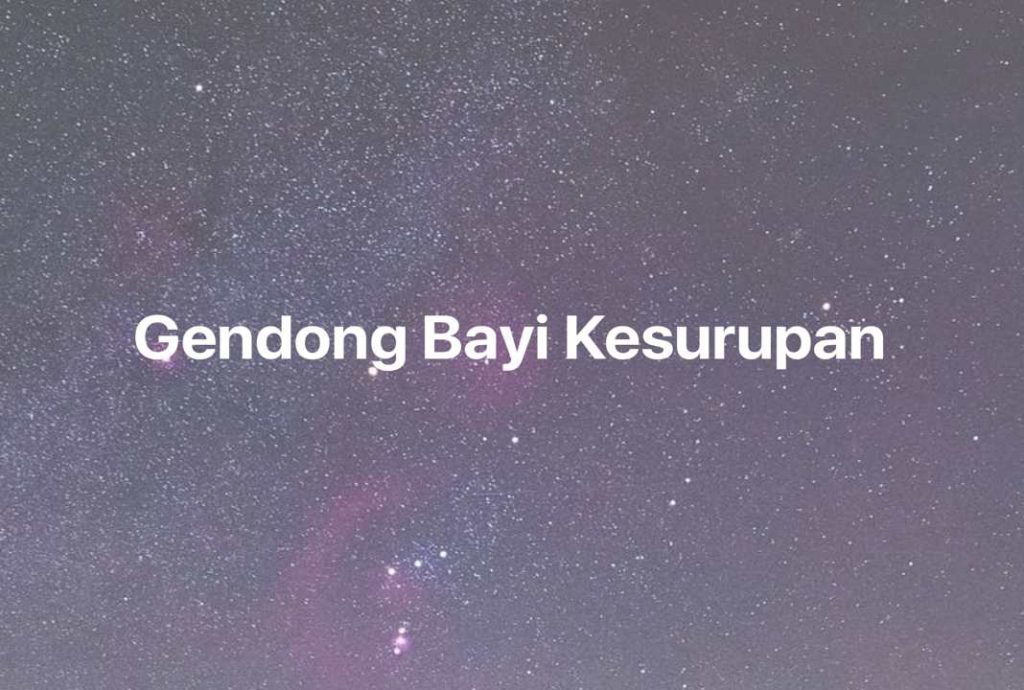 Gambar Mimpi Gendong Bayi Kesurupan