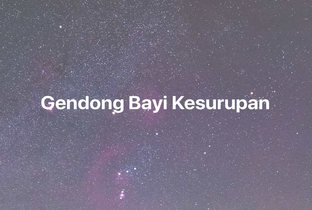 Gambar Mimpi Gendong Bayi Kesurupan