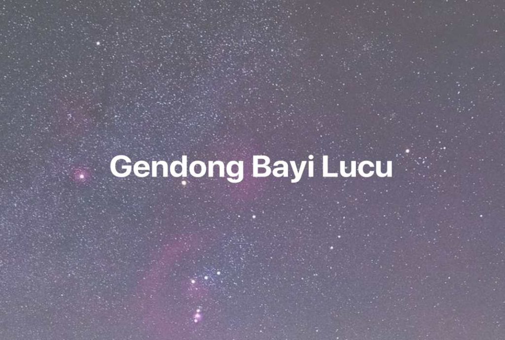 Gambar Mimpi Gendong Bayi Lucu