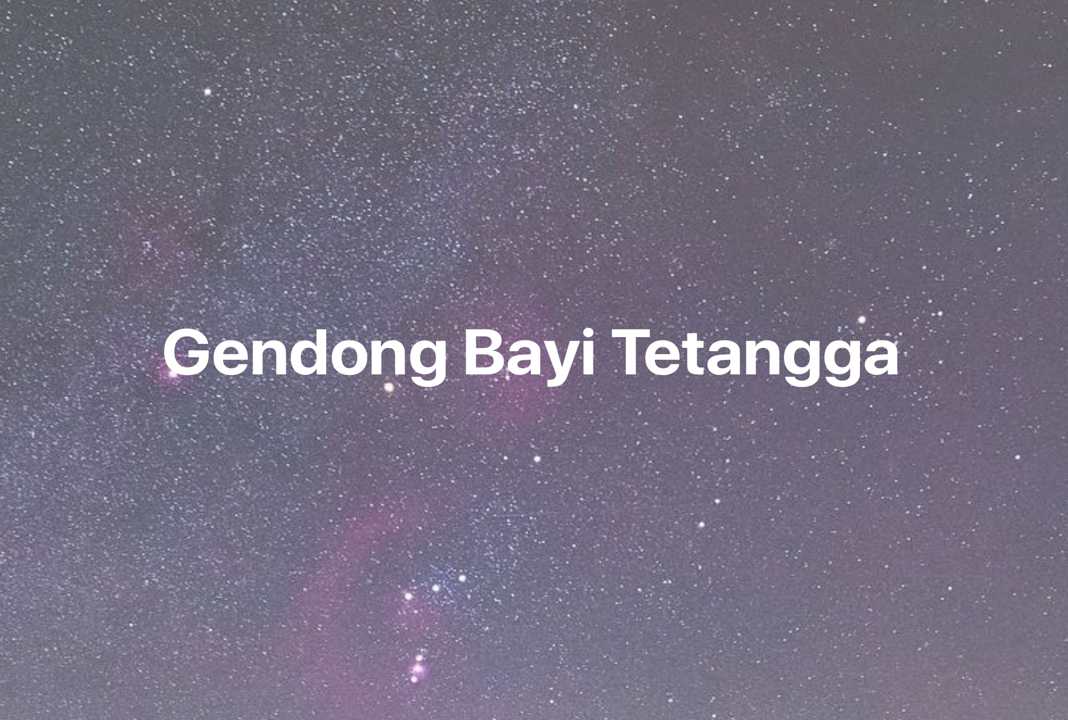 Gambar Mimpi Gendong Bayi Tetangga