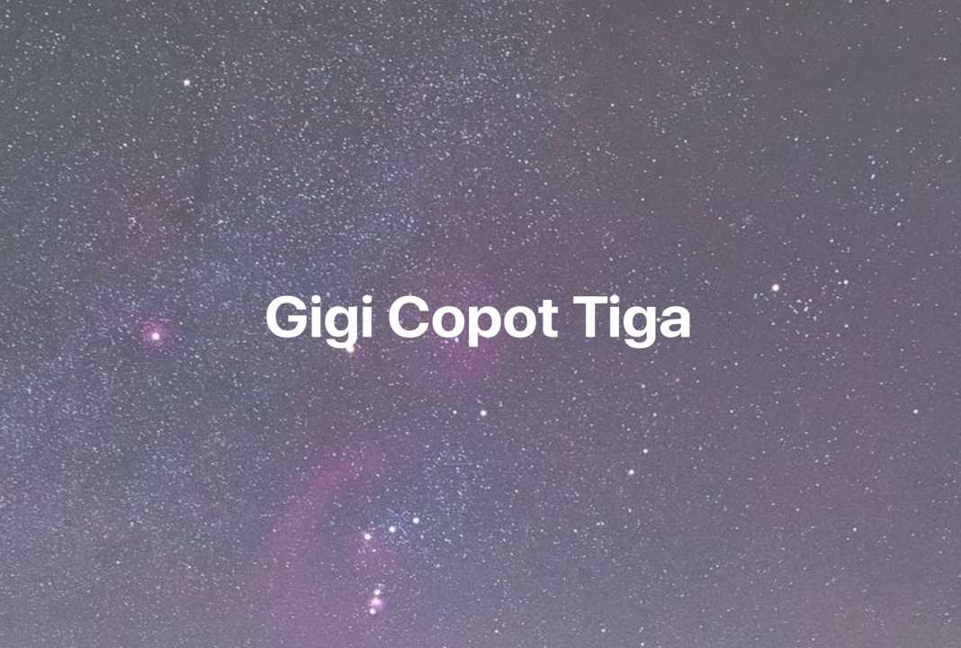 Gambar Mimpi Gigi Copot Tiga