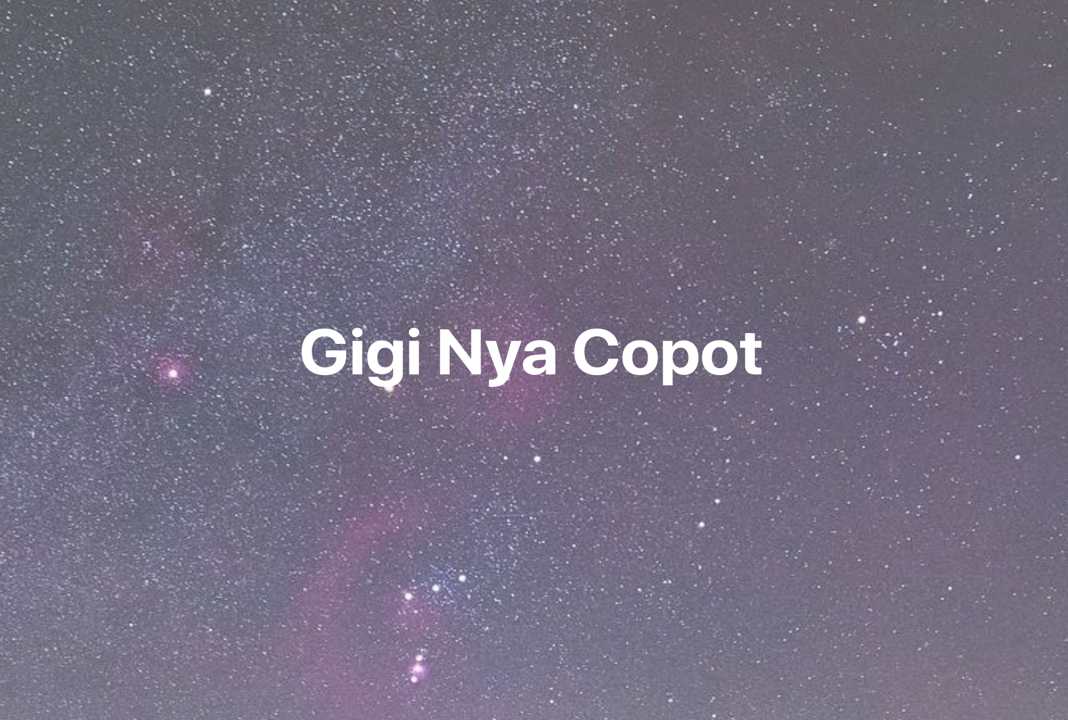 Gambar Mimpi Gigi Nya Copot