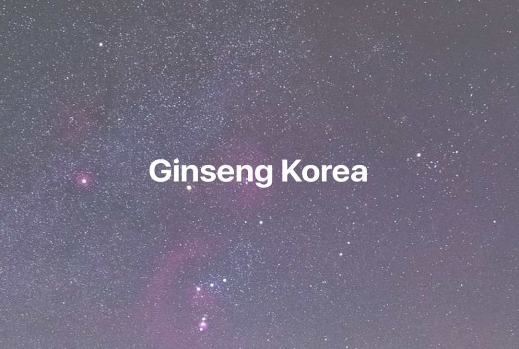 Gambar Mimpi Ginseng Korea