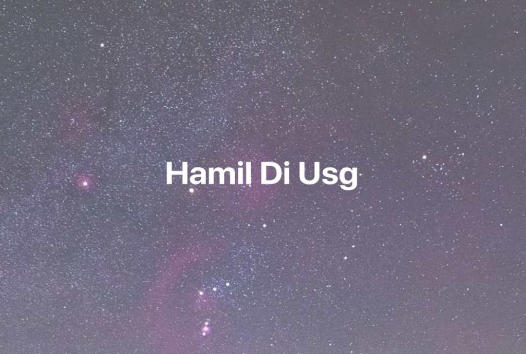 Gambar Mimpi Hamil Di Usg