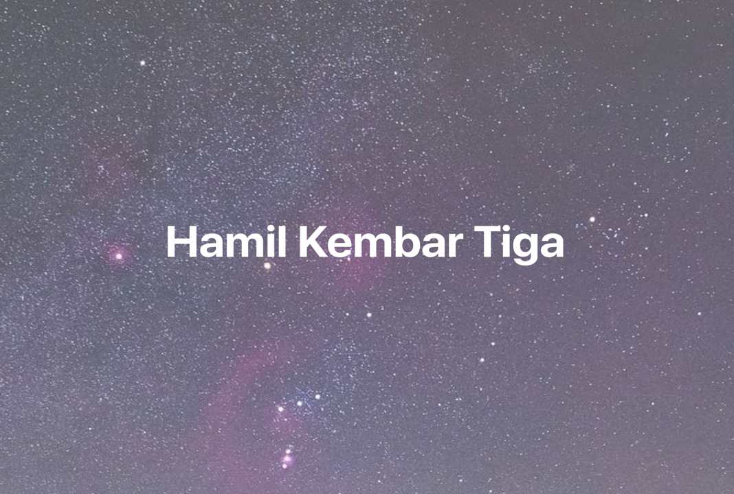 Gambar Mimpi Hamil Kembar Tiga