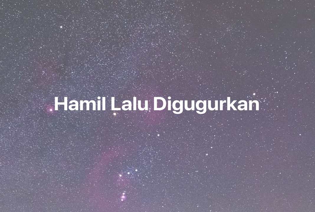 Gambar Mimpi Hamil Lalu Digugurkan