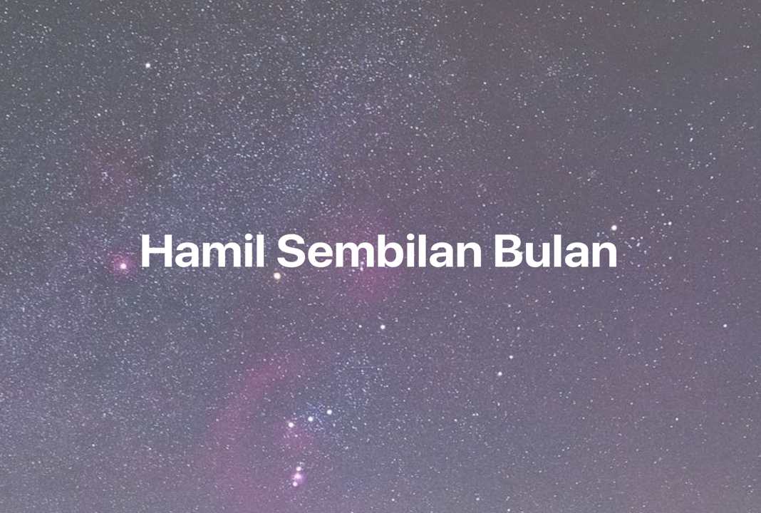 Gambar Mimpi Hamil Sembilan Bulan