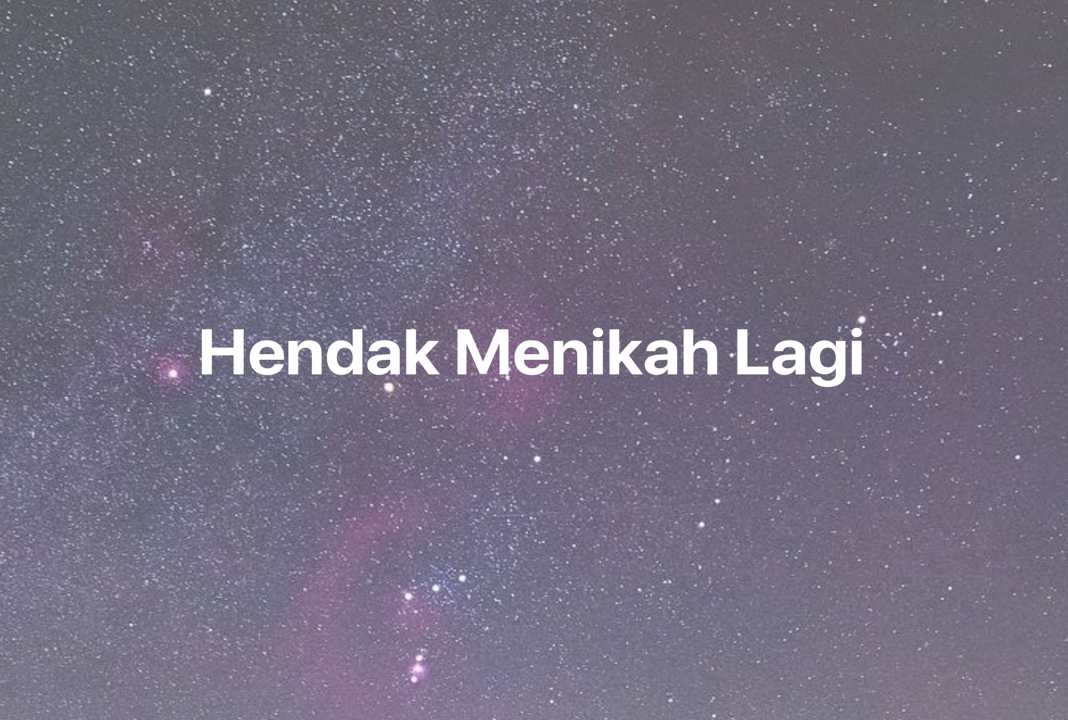 Gambar Mimpi Hendak Menikah Lagi