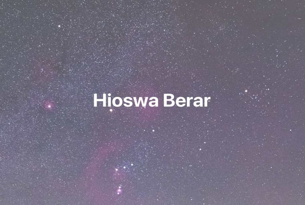 Gambar Mimpi Hioswa Berar