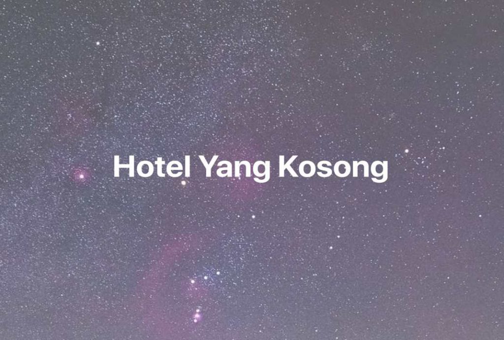 Gambar Mimpi Hotel Yang Kosong