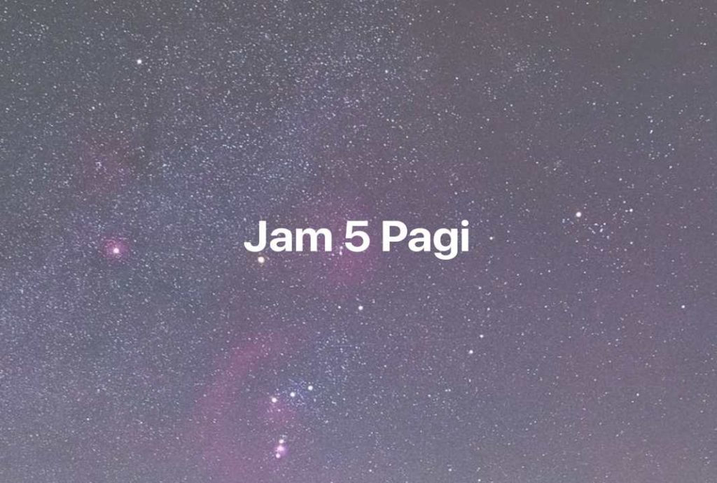 Gambar Mimpi Jam 5 Pagi