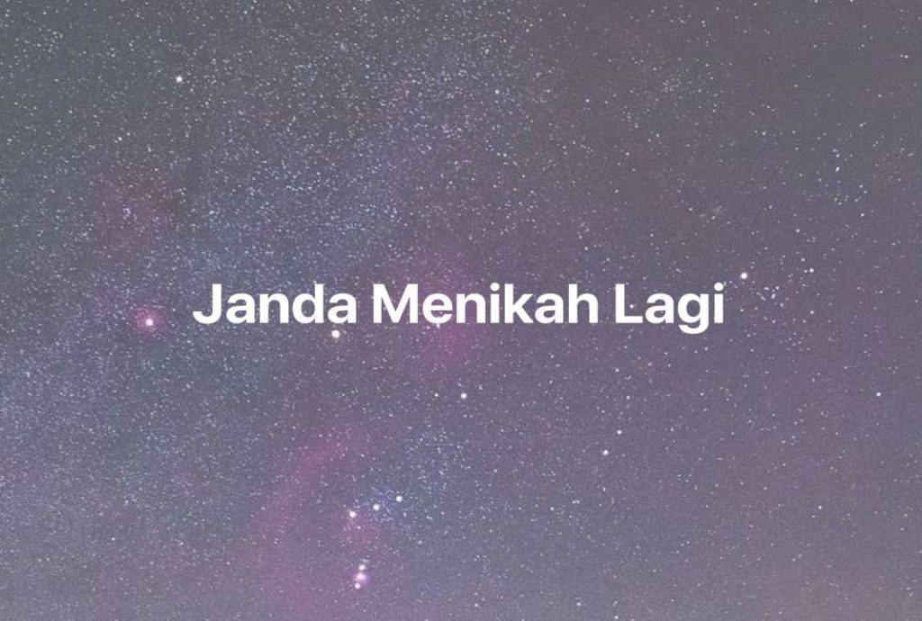 Gambar Mimpi Janda Menikah Lagi