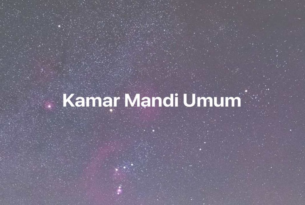 Gambar Mimpi Kamar Mandi Umum