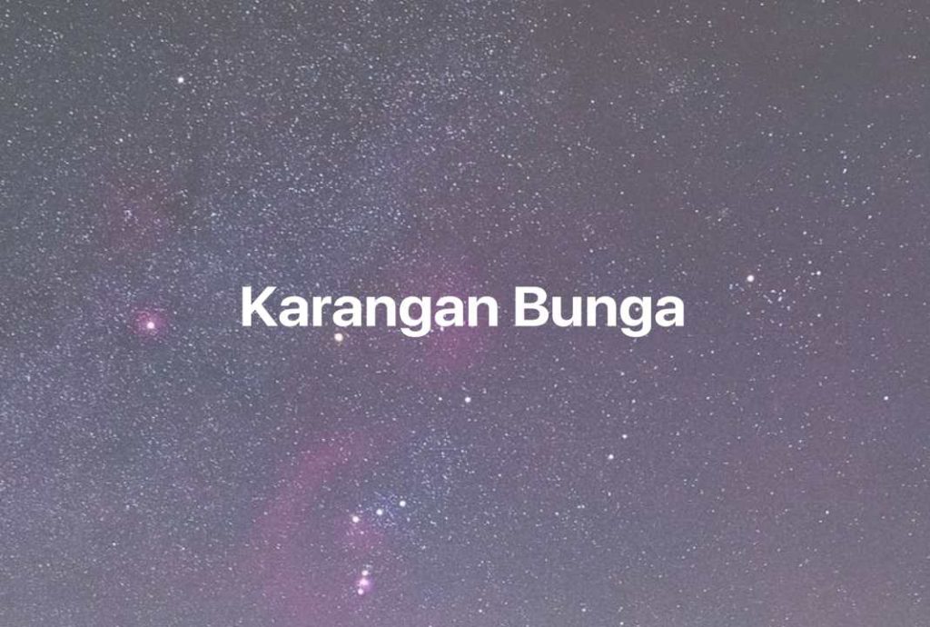 Gambar Mimpi Karangan Bunga