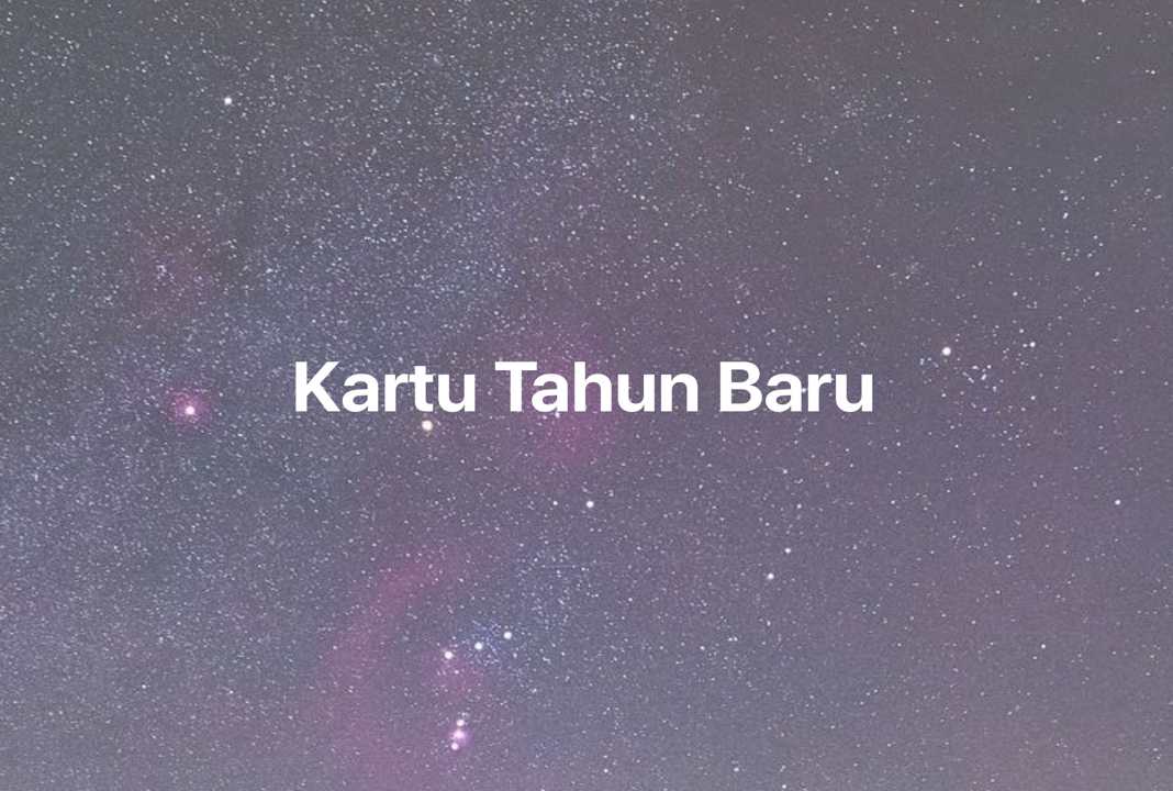 Gambar Mimpi Kartu Tahun Baru