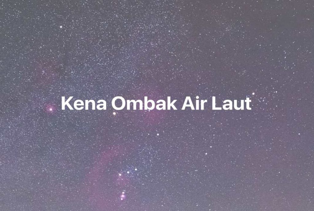 Gambar Mimpi Kena Ombak Air Laut