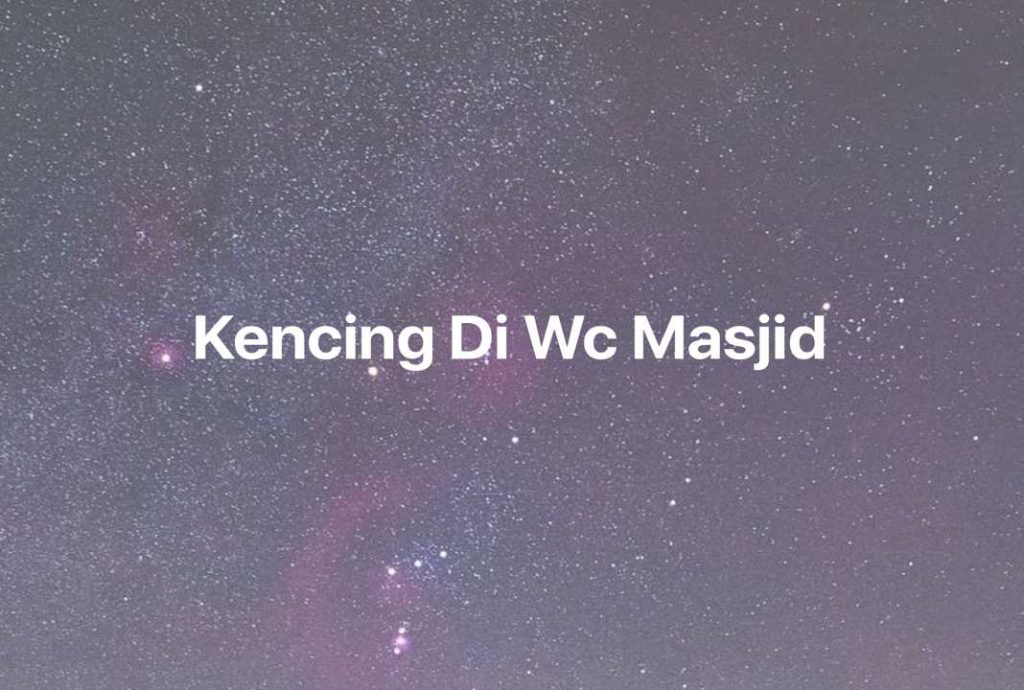 Gambar Mimpi Kencing Di Wc Masjid