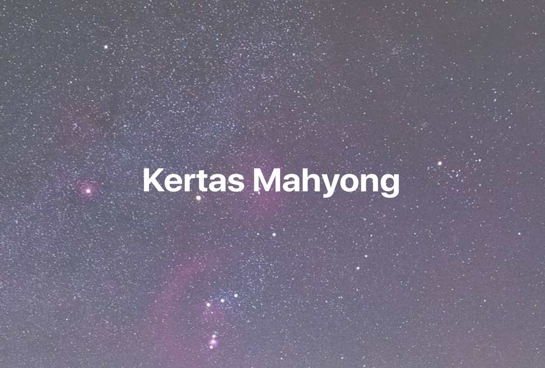 Gambar Mimpi Kertas Mahyong