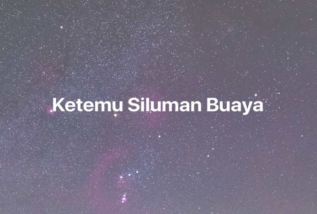 Gambar Mimpi Ketemu Siluman Buaya