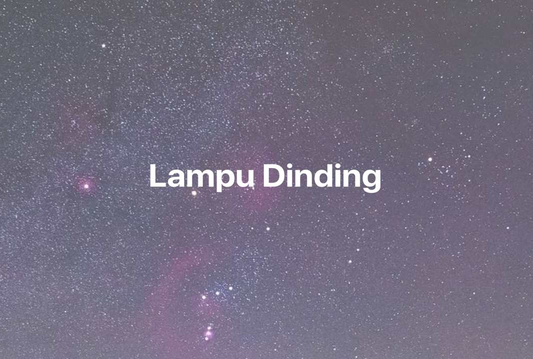 Gambar Mimpi Lampu Dinding