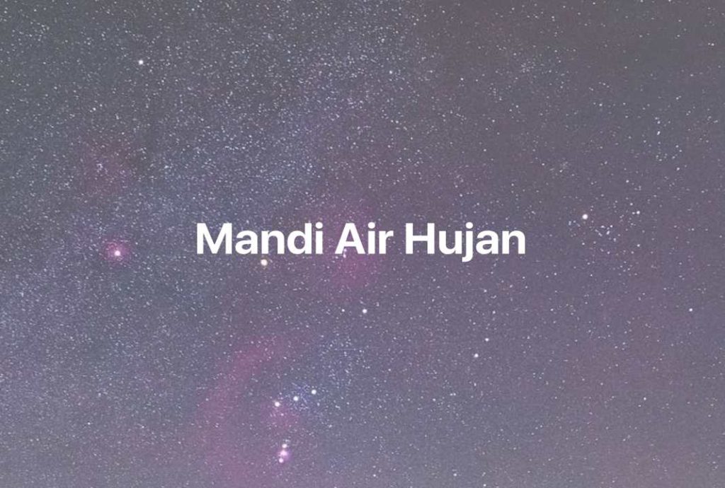 Gambar Mimpi Mandi Air Hujan