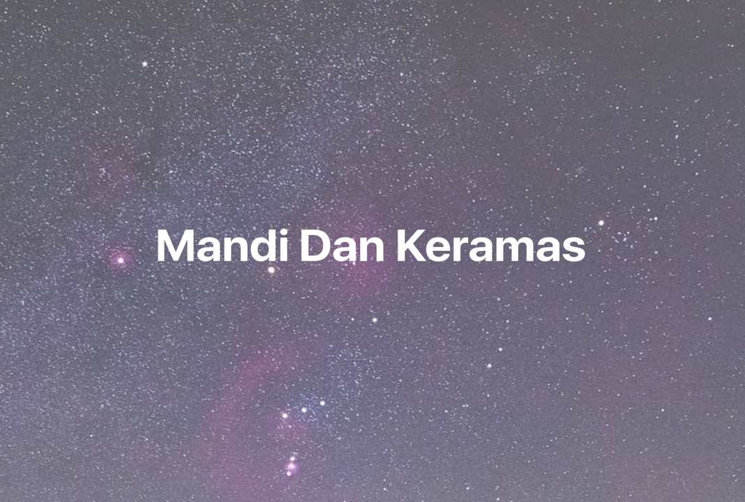 Gambar Mimpi Mandi Dan Keramas