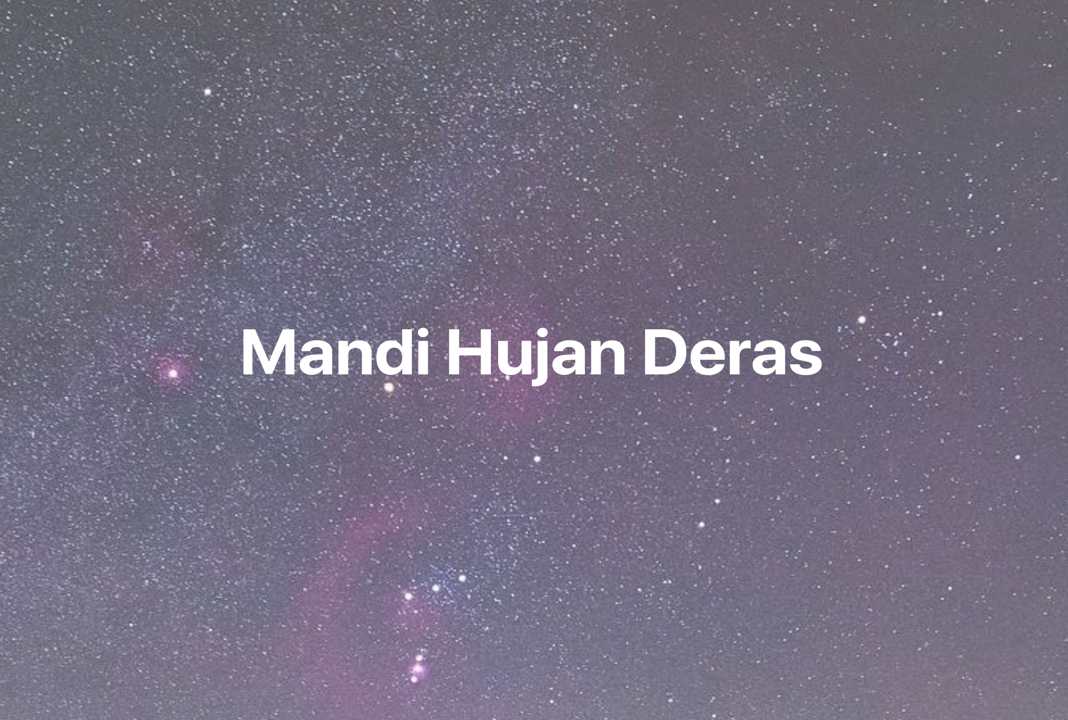 Gambar Mimpi Mandi Hujan Deras