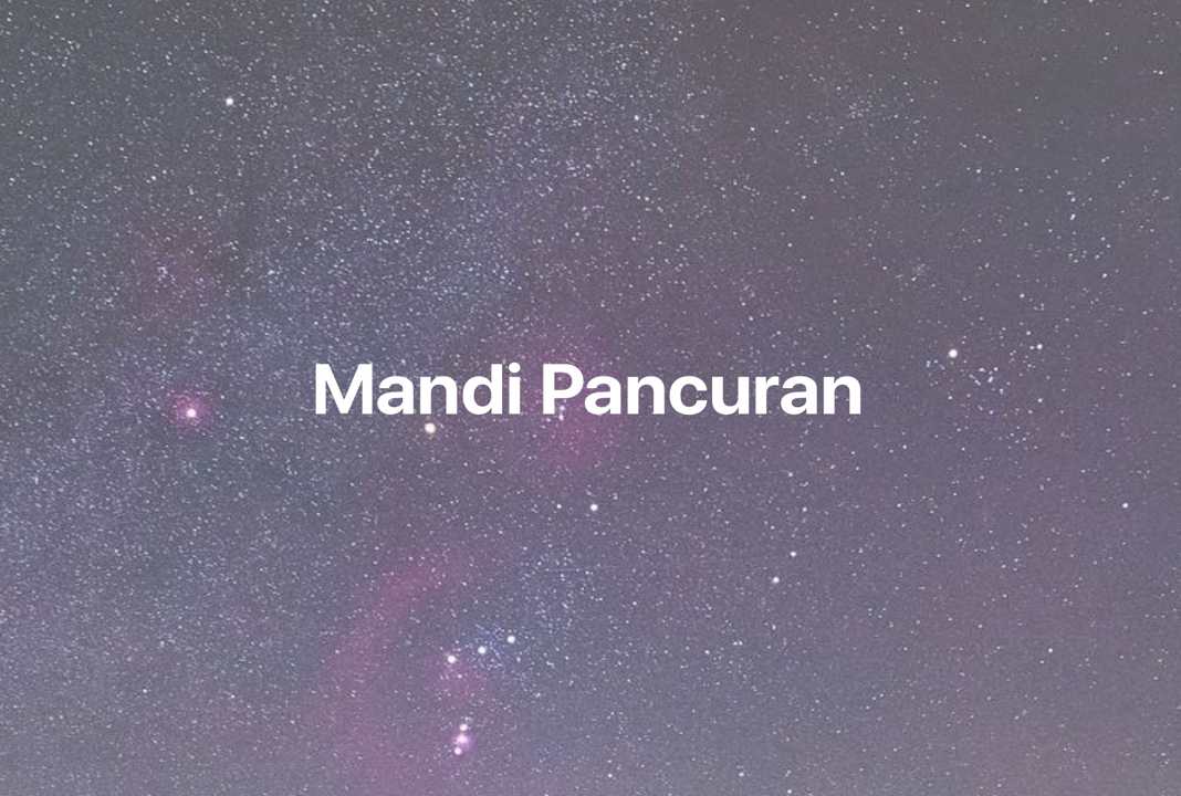 Gambar Mimpi Mandi Pancuran