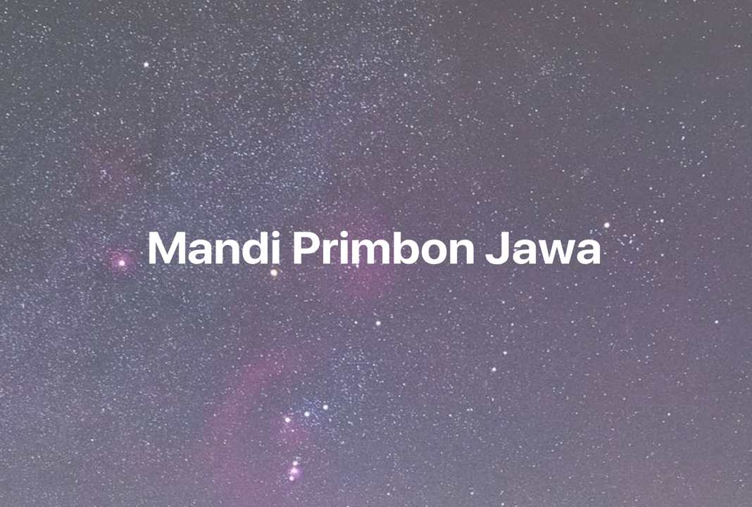 Gambar Mimpi Mandi Primbon Jawa