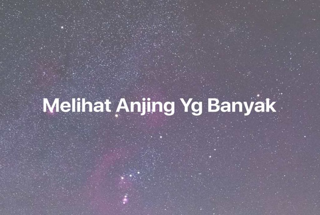 Gambar Mimpi Melihat Anjing Yg Banyak