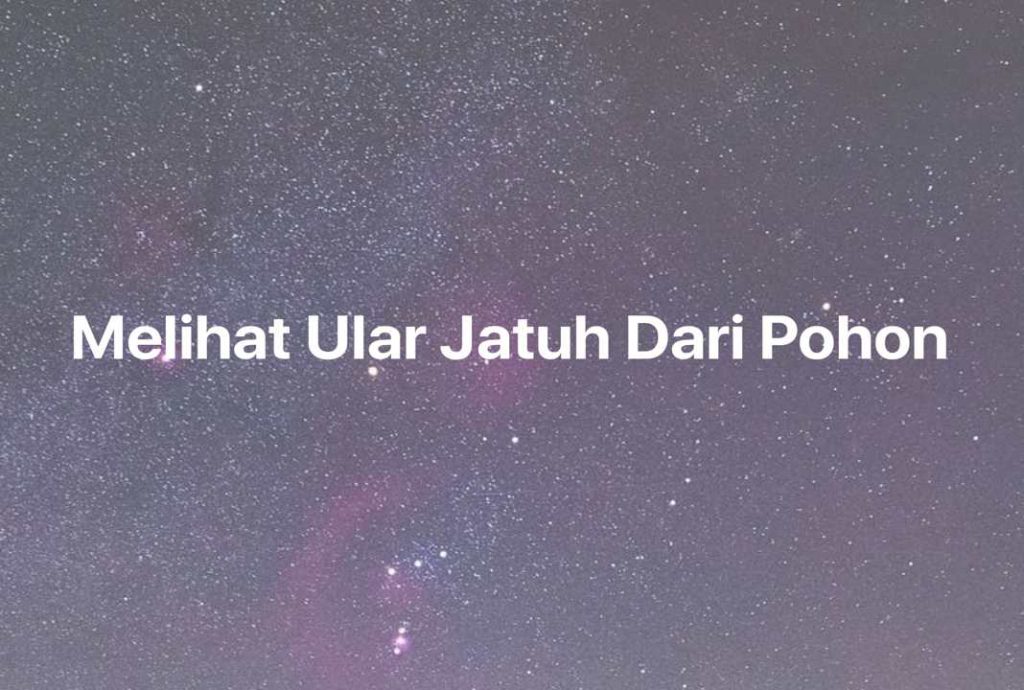 Gambar Mimpi Melihat Ular Jatuh Dari Pohon