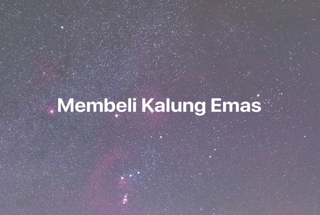 Gambar Mimpi Membeli Kalung Emas