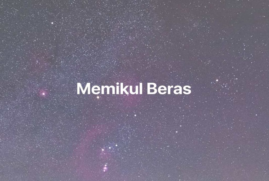 Gambar Mimpi Memikul Beras