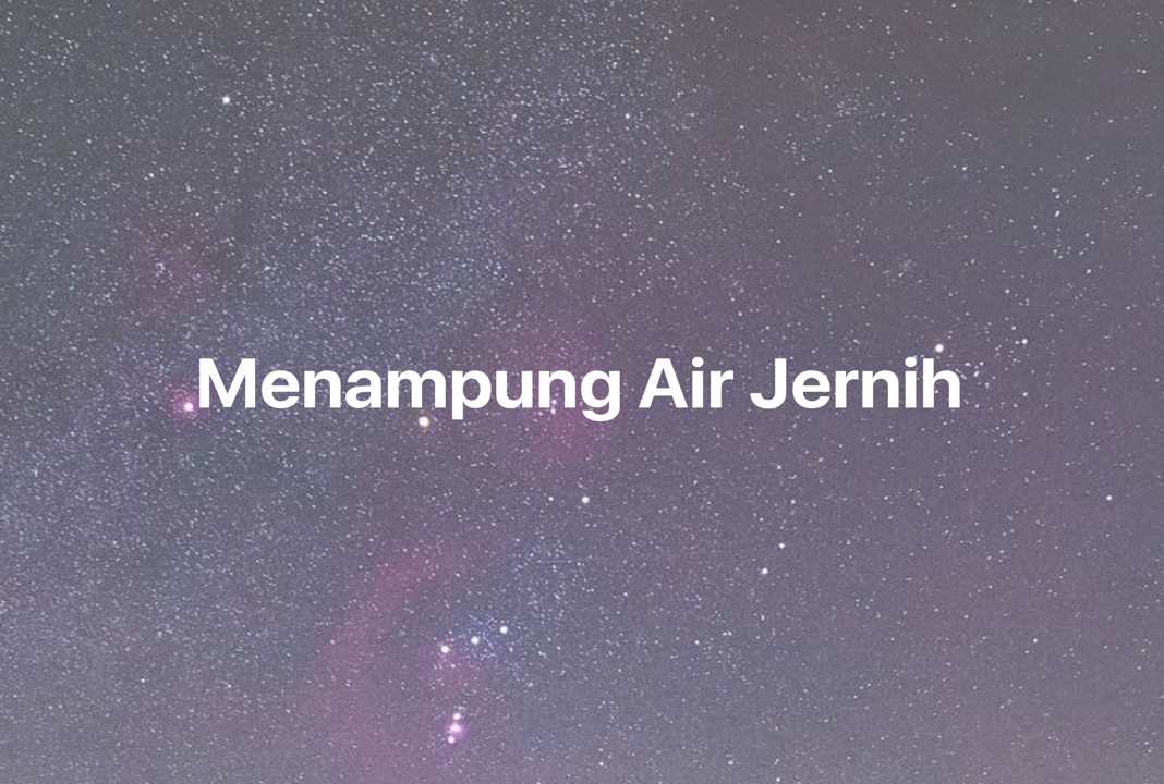 Gambar Mimpi Menampung Air Jernih