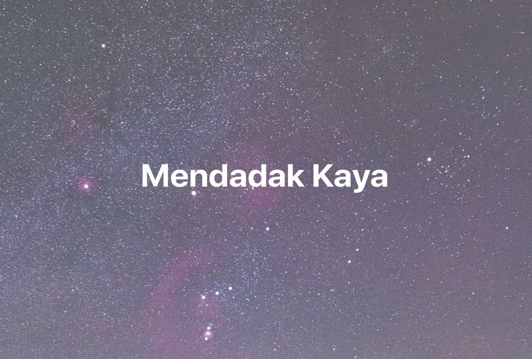 Gambar Mimpi Mendadak Kaya