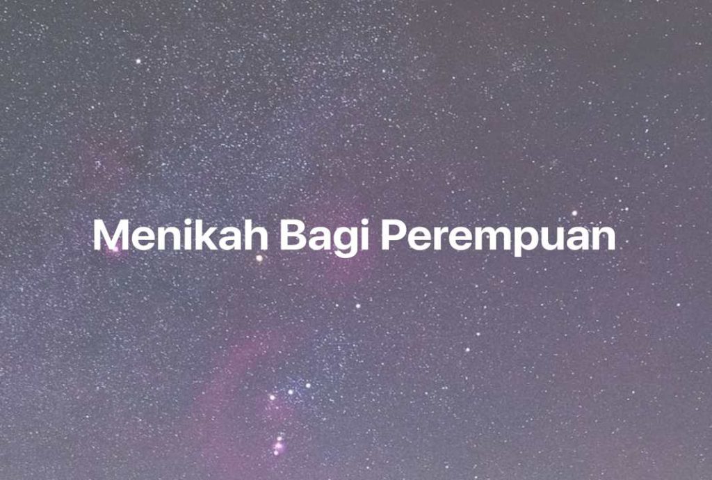 Gambar Mimpi Menikah Bagi Perempuan