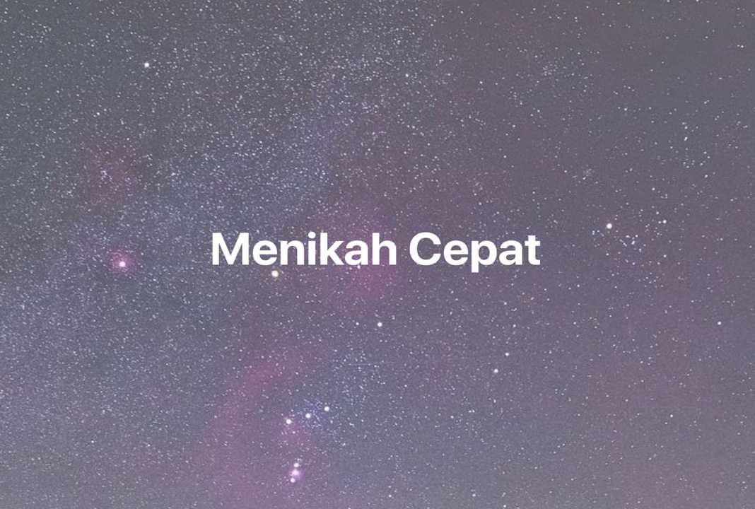 Gambar Mimpi Menikah Cepat