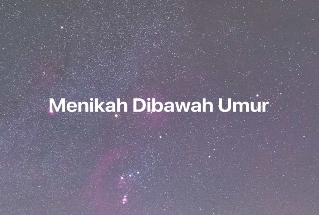 Gambar Mimpi Menikah Dibawah Umur