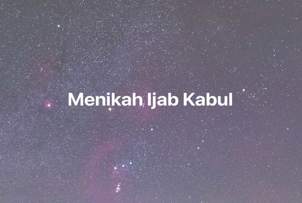 Gambar Mimpi Menikah Ijab Kabul