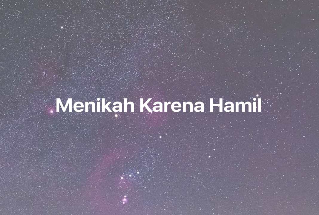 Gambar Mimpi Menikah Karena Hamil