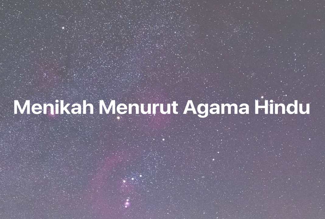 Gambar Mimpi Menikah Menurut Agama Hindu