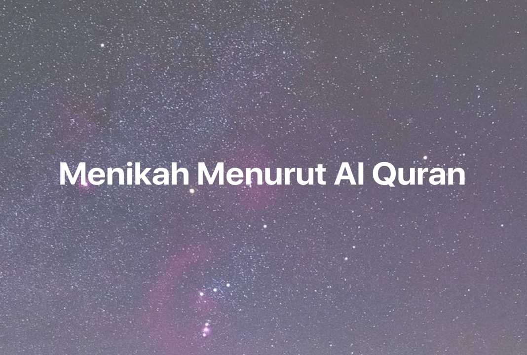 Gambar Mimpi Menikah Menurut Al Quran