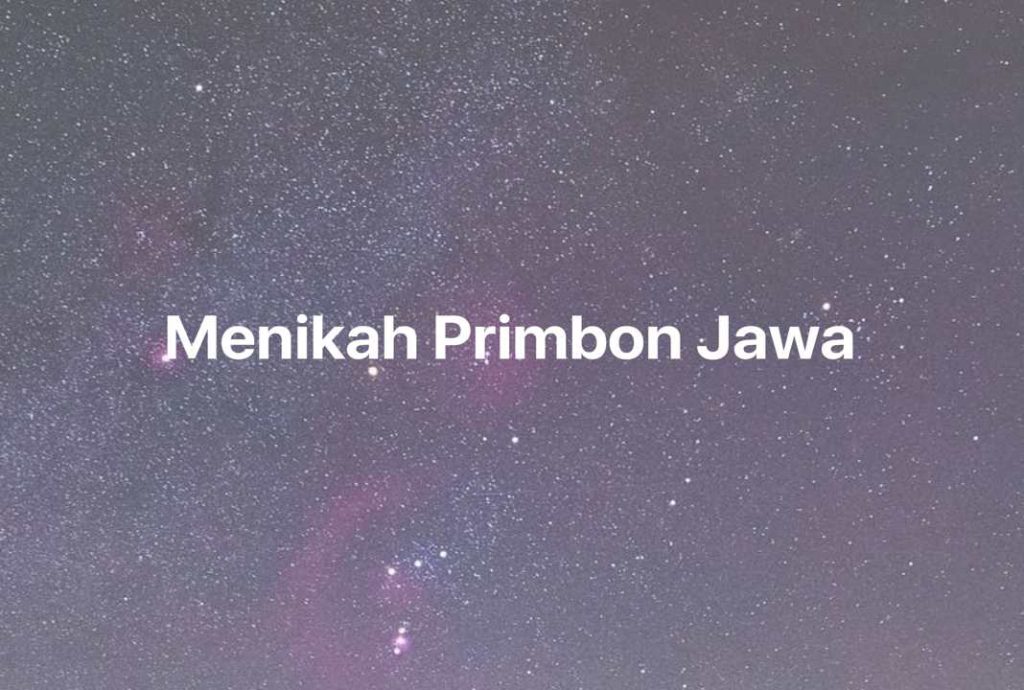 Gambar Mimpi Menikah Primbon Jawa