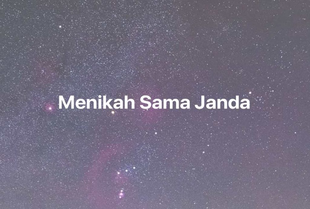 Gambar Mimpi Menikah Sama Janda